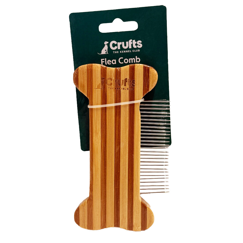 Crufts Bone Shaped Bamboo Flea Comb