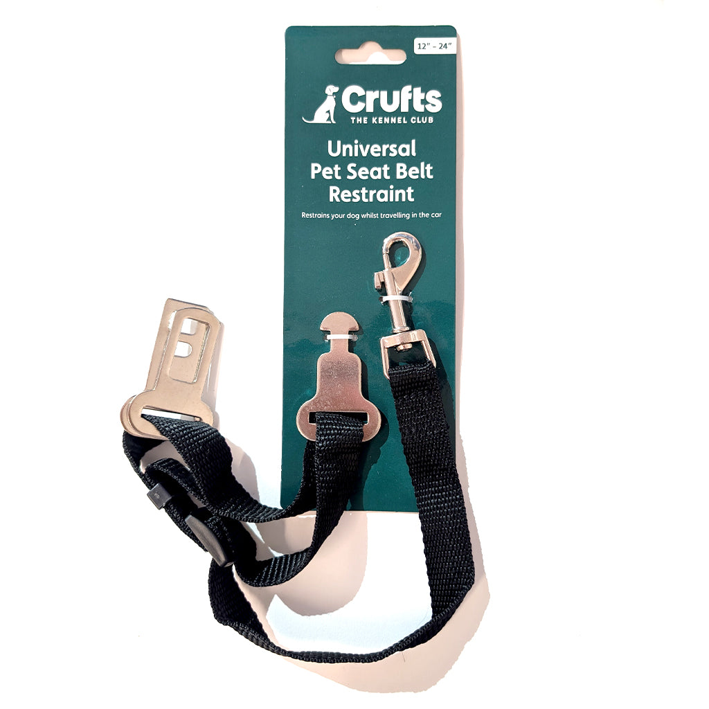 Crufts Universal Adjustable Pet Seat Belt Restraint (12" - 24")