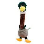 Crufts Plush Long Neck Duck Dog Toy with Squeaker