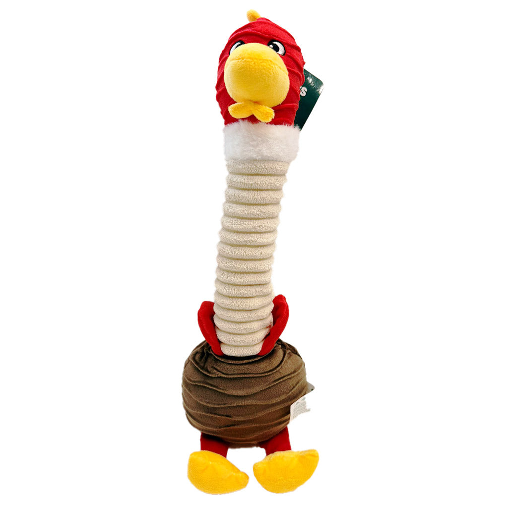 Crufts Plush Long Neck Duck Dog Toy with Squeaker