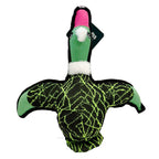 Crufts Neon Tough Duck Dog Toy with Squeaker