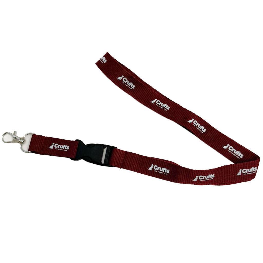 Crufts Official Branded Lanyard – Burgundy