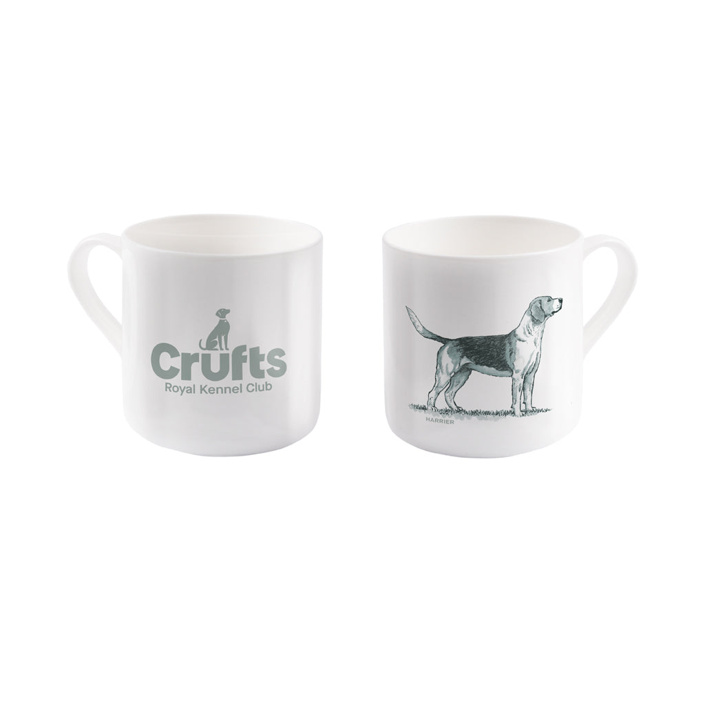 Harrier with Crufts Bone China Mug