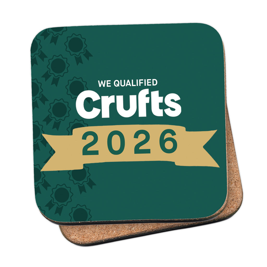 We Qualified Crufts 2026 Coaster