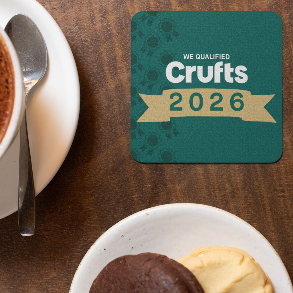 We Qualified Crufts 2026 Coaster
