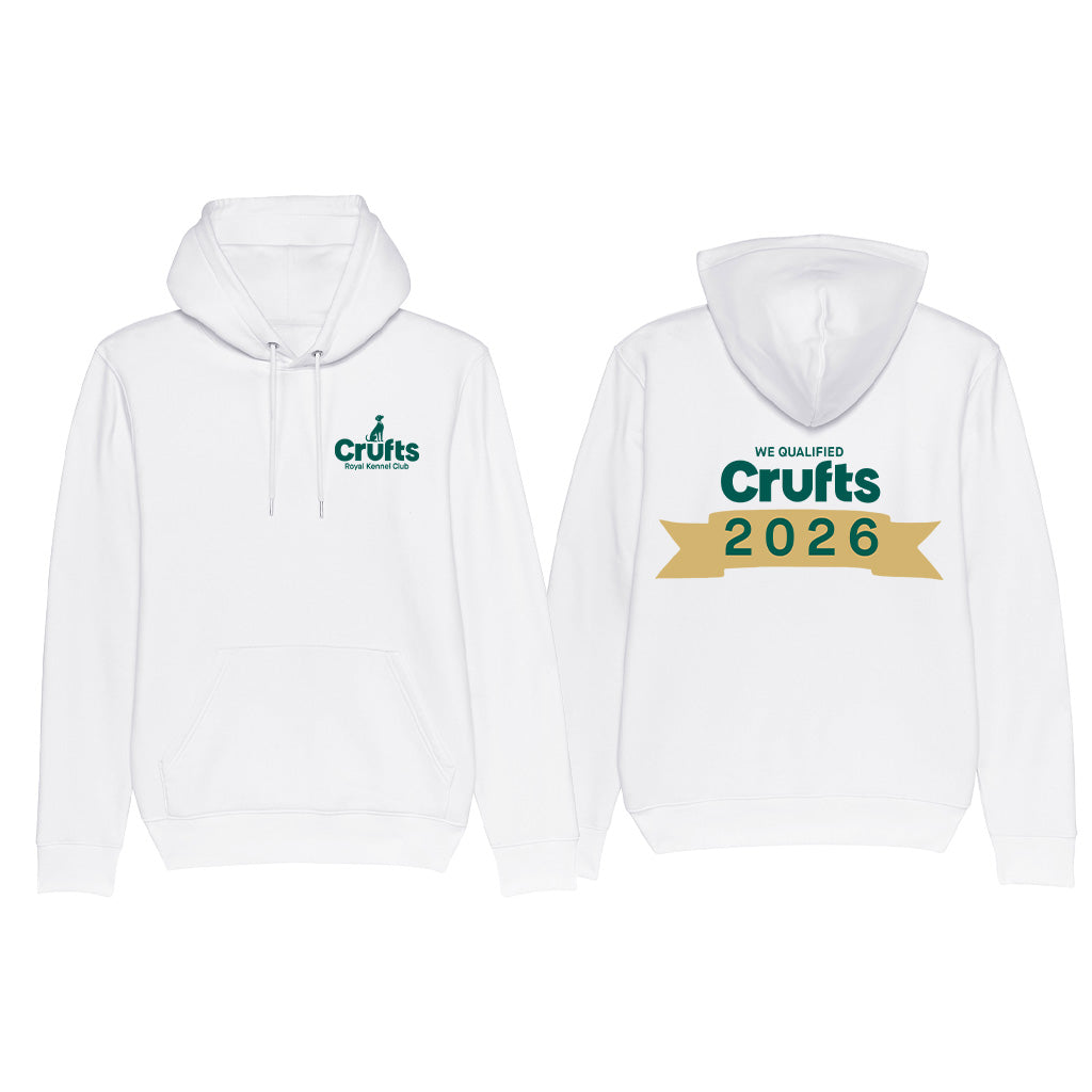 Crufts 'We Qualified' 2026 Organic Cotton Hoodie | Premium Qualifier Gift