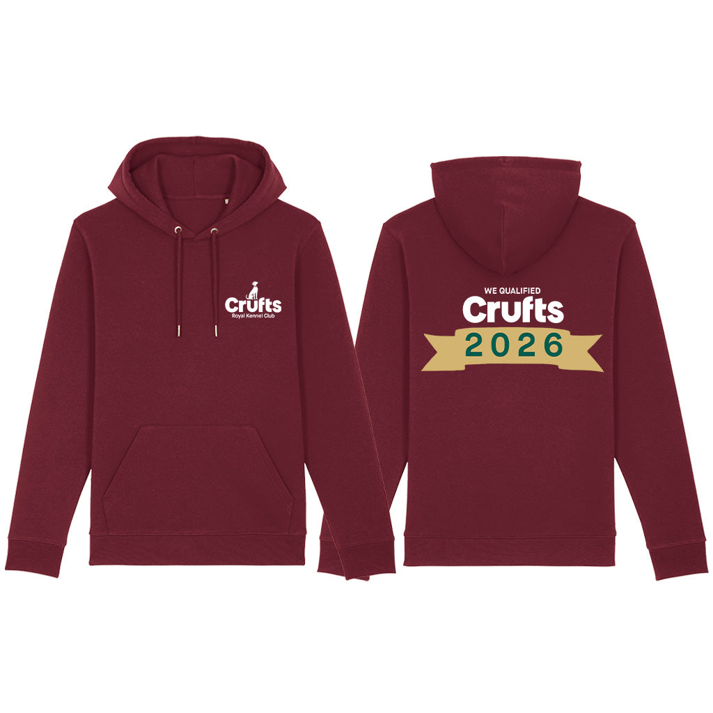 Crufts 'We Qualified' 2026 Organic Cotton Hoodie | Premium Qualifier Gift