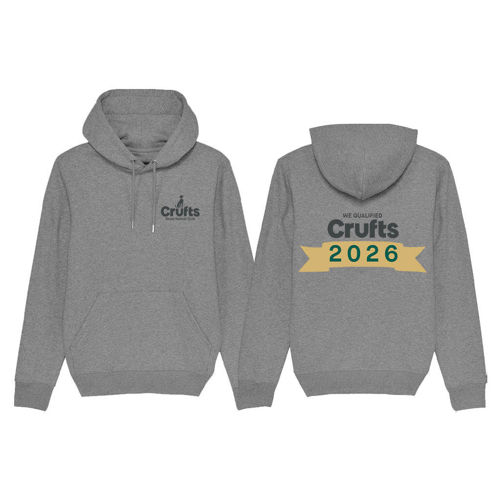 Crufts 'We Qualified' 2026 Organic Cotton Hoodie | Premium Qualifier Gift