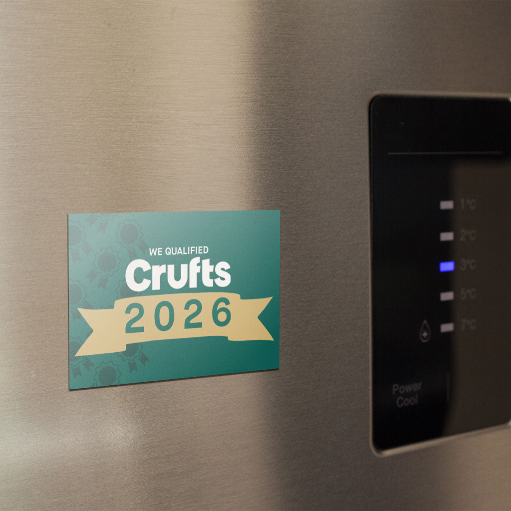 We Qualified Crufts 2026 Fridge Magnet