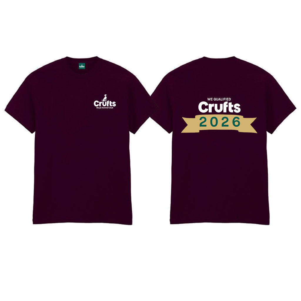 Crufts 'We Qualified' 2026 Organic Cotton T-Shirt | Premium Qualifier Gift