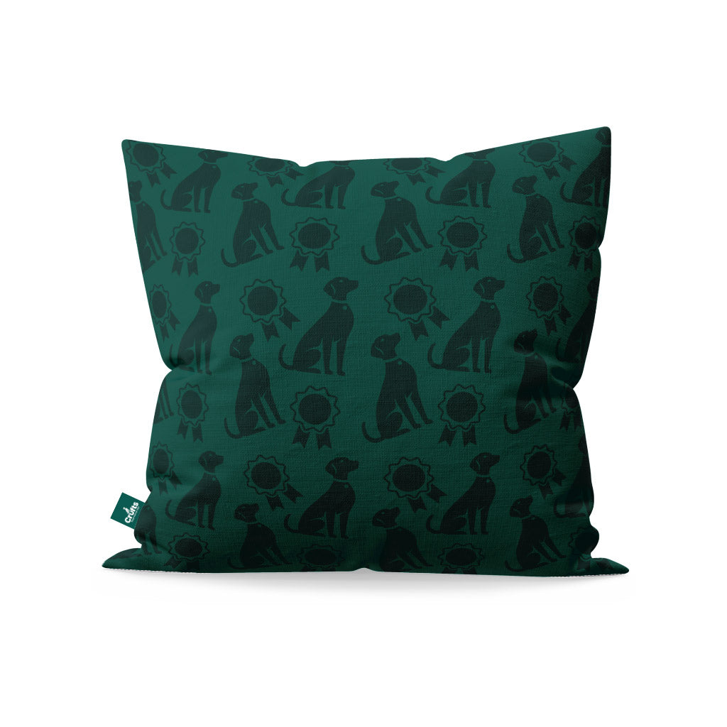 Crufts Peter Pattern Cushion (40x40cm) | Premium 100% Cotton Dog Lover Gift