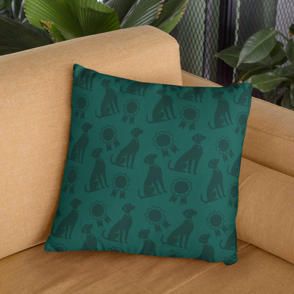 Crufts Peter Pattern Cushion (40x40cm) | Premium 100% Cotton Dog Lover Gift