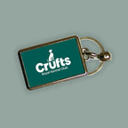 Crufts Stacked Logo Metal Keyring (4x3cm) | Premium Dog Lover Gift