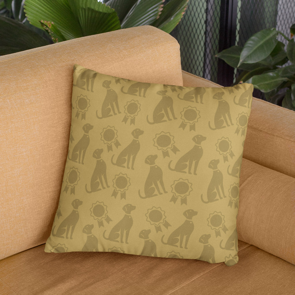 Crufts Peter Pattern Cushion (40x40cm) | Premium 100% Cotton Dog Lover Gift