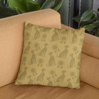 Crufts Peter Pattern Cushion (40x40cm) | Premium 100% Cotton Dog Lover Gift