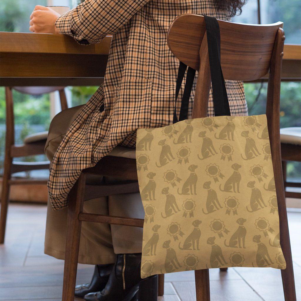 Crufts Peter Pattern 100% Cotton Tote Bag (40x40cm) | Premium Dog Lover Gift