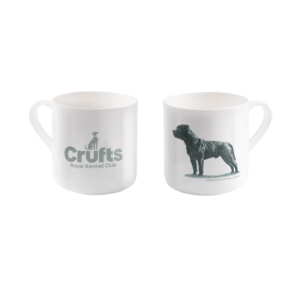 Staffordshire Bull Terrier Sage Bone China Mug