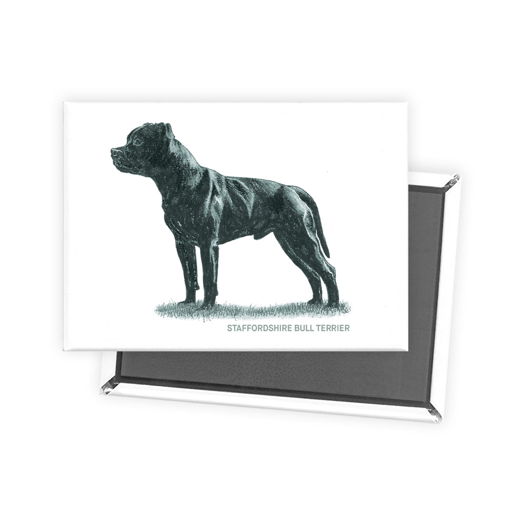 Staffordshire Bull Terrier Sage Fridge Magnet