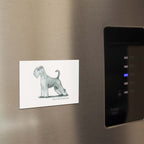 Miniature Schnauzer Sage Fridge Magnet