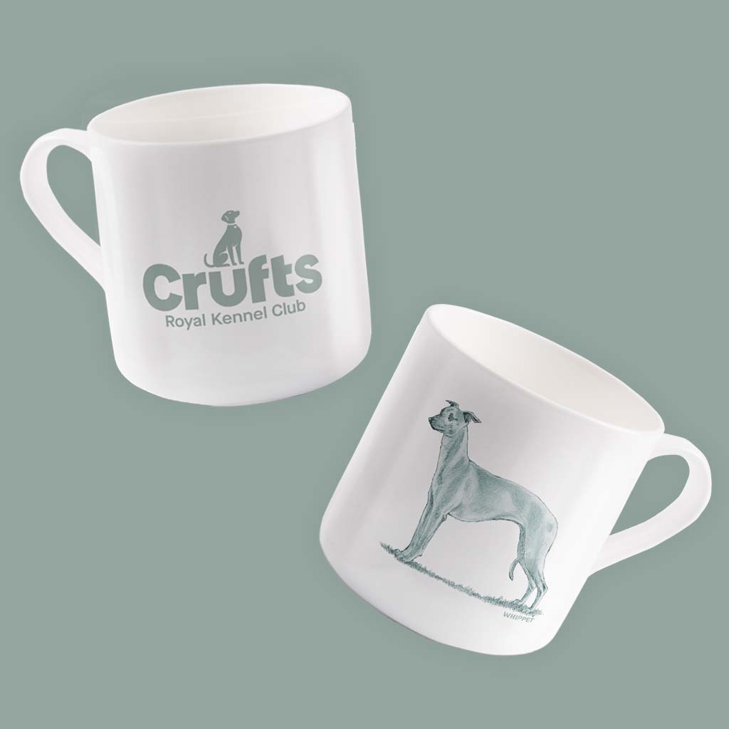 Whippet Sage Bone China Mug