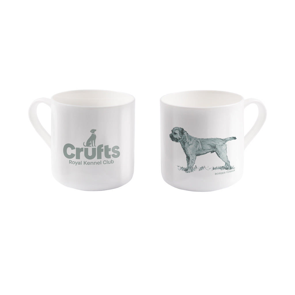 Border Terrier Sage Bone China Mug