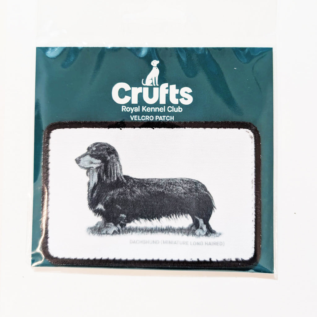 Crufts Dachshund (Minature Long Haired) Velcro Patch