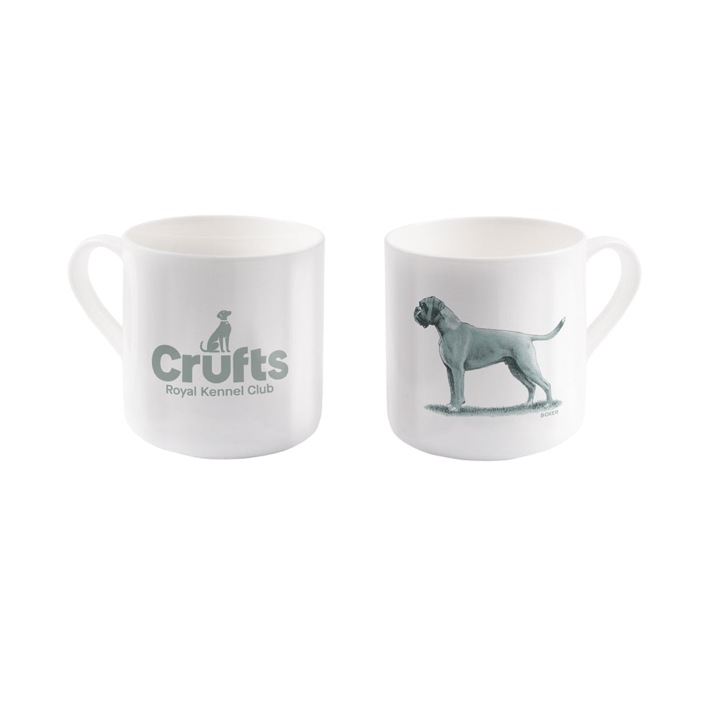 Boxer Sage Bone China Mug