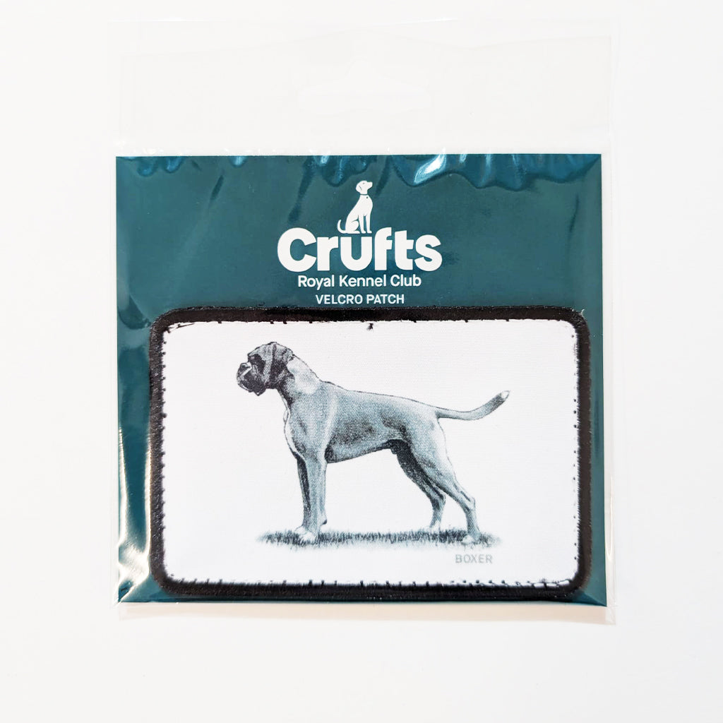 Crufts Boxer Velcro Patch
