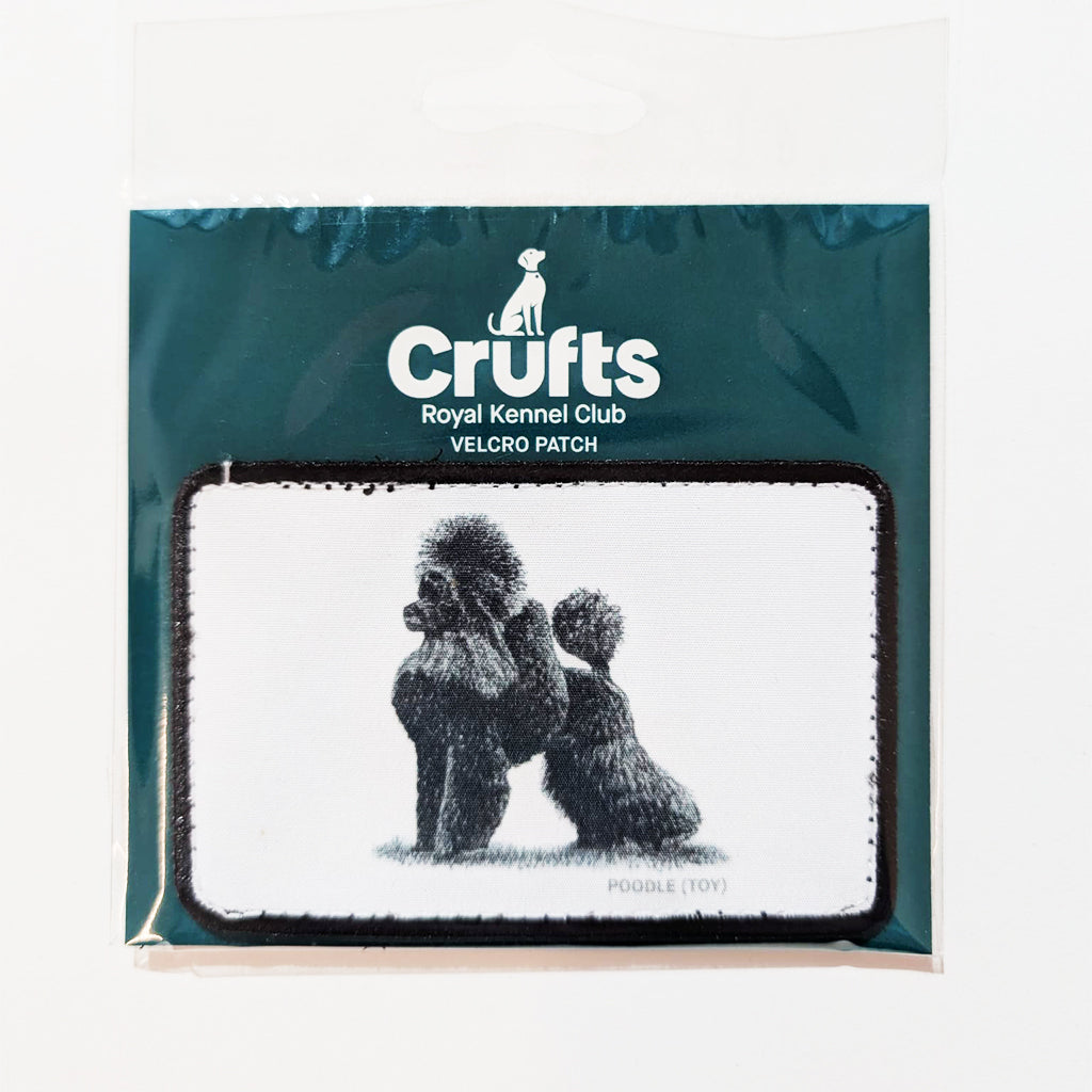 Crufts Poodle (Toy) Velcro Patch