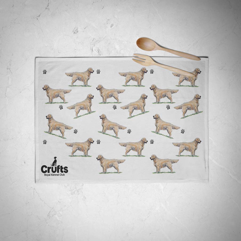 Golden Retriever Tea Towel
