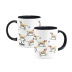 Labrador Retriever Large Porcelain Colour Handle Mug