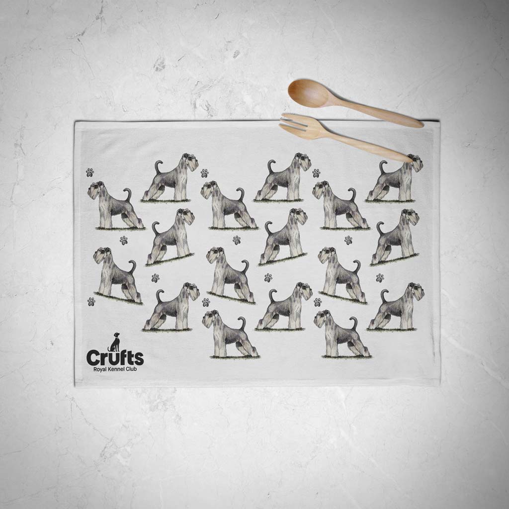 Miniature Schnauzer Tea Towel