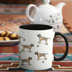 Border Terrier Large Porcelain Colour Handle Mug