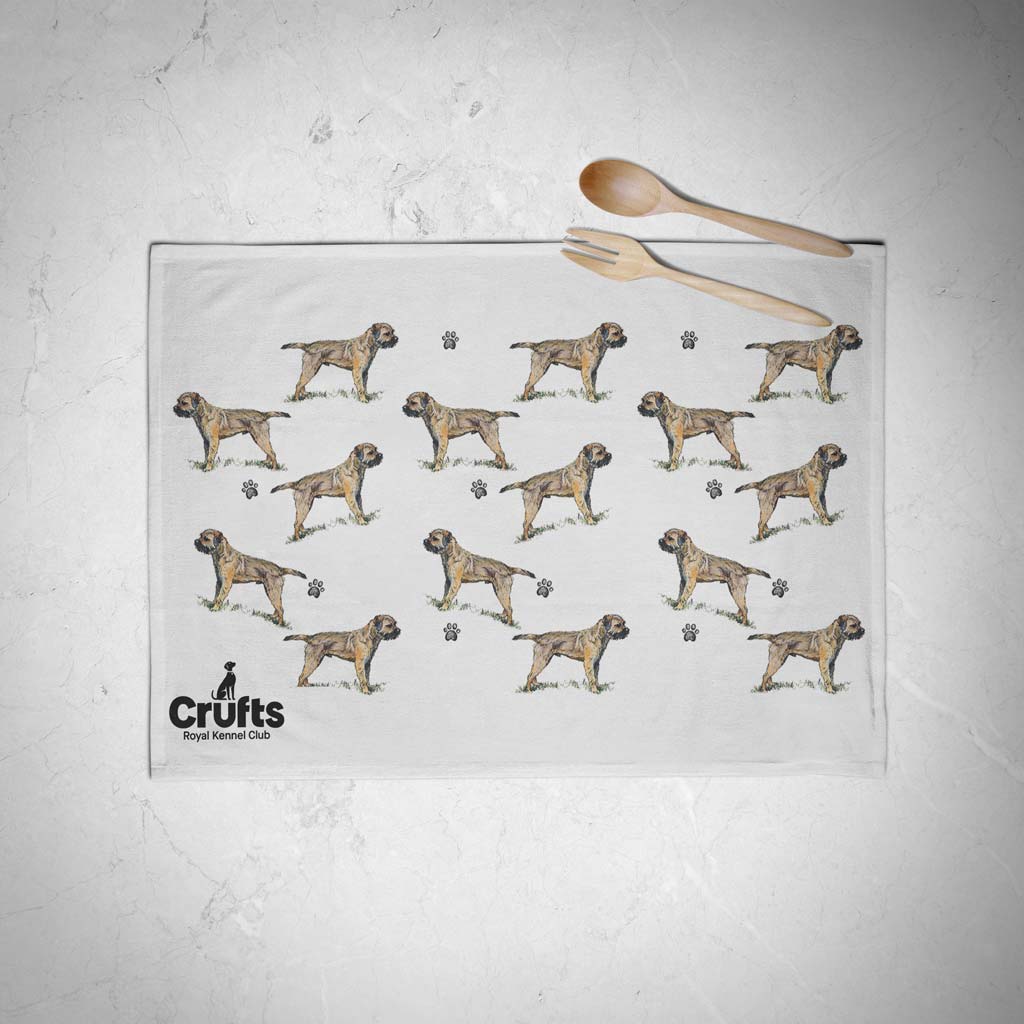 Border Terrier Tea Towel