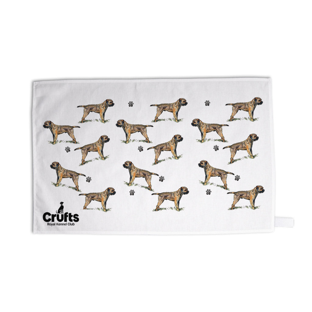 Border Terrier Tea Towel