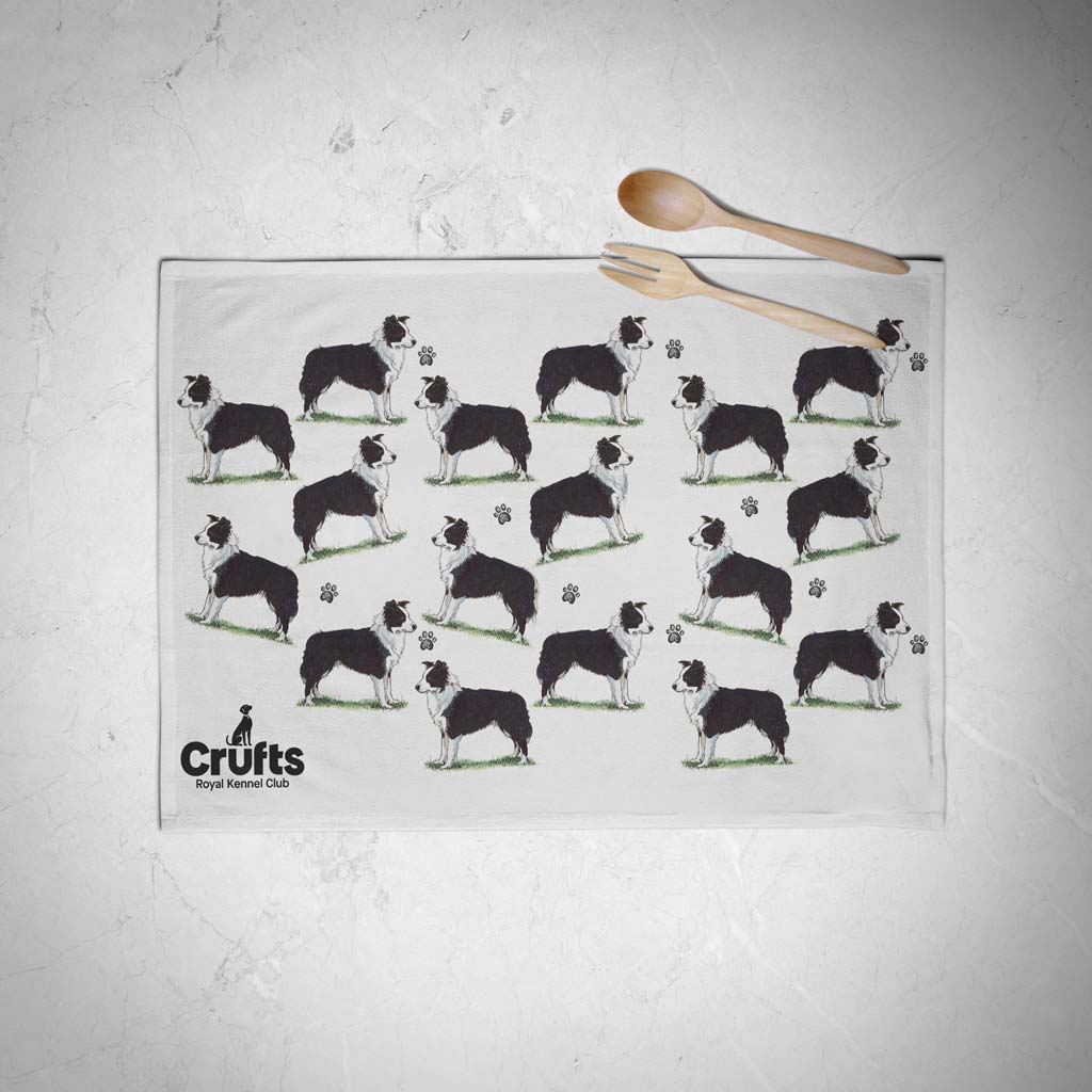 Border Collie Tea Towel