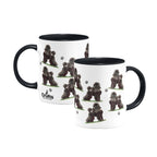 Poodle (Toy) Large Porcelain Colour Handle Mug