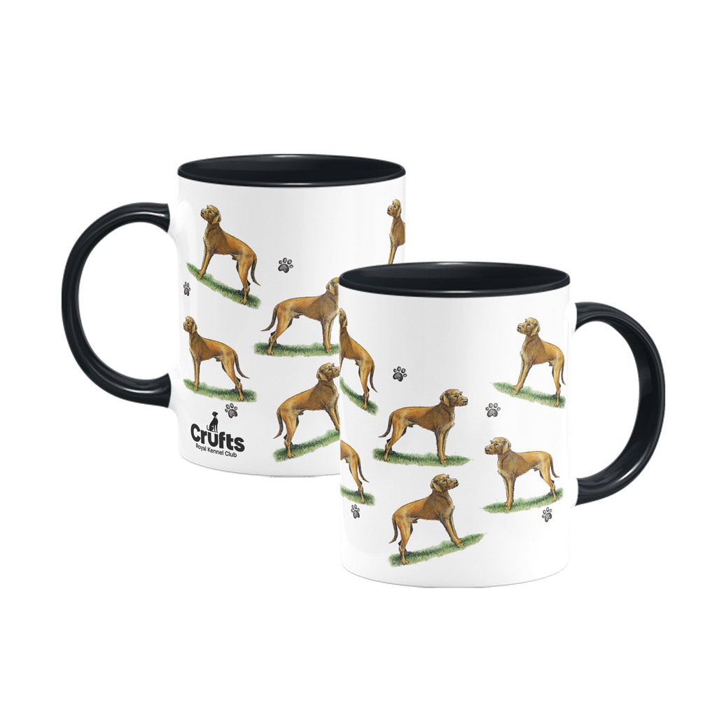 Hungarian Vizsla Large Porcelain Colour Handle Mug