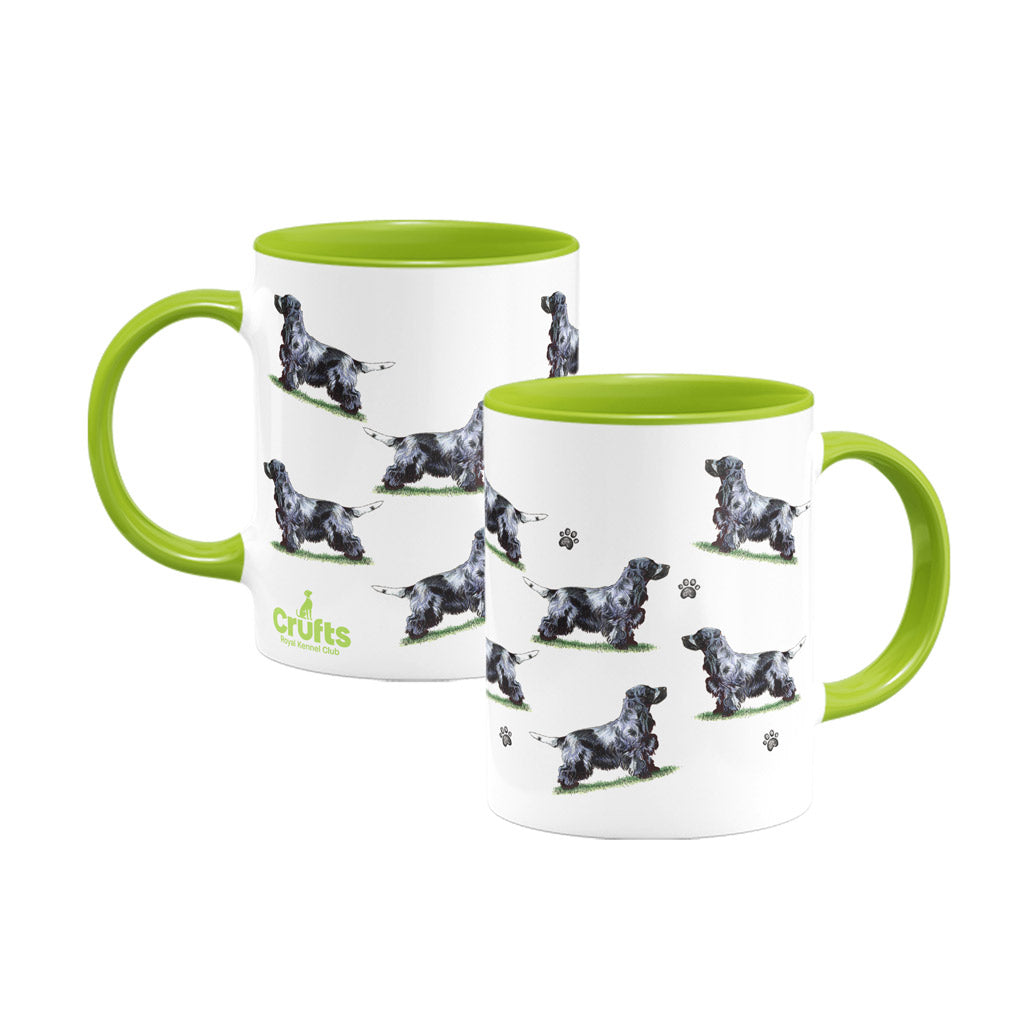 Cocker Spaniel Large Porcelain Colour Handle Mug