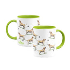 Labrador Retriever Large Porcelain Colour Handle Mug