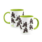 Poodle (Toy) Large Porcelain Colour Handle Mug