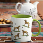 Hungarian Vizsla Large Porcelain Colour Handle Mug