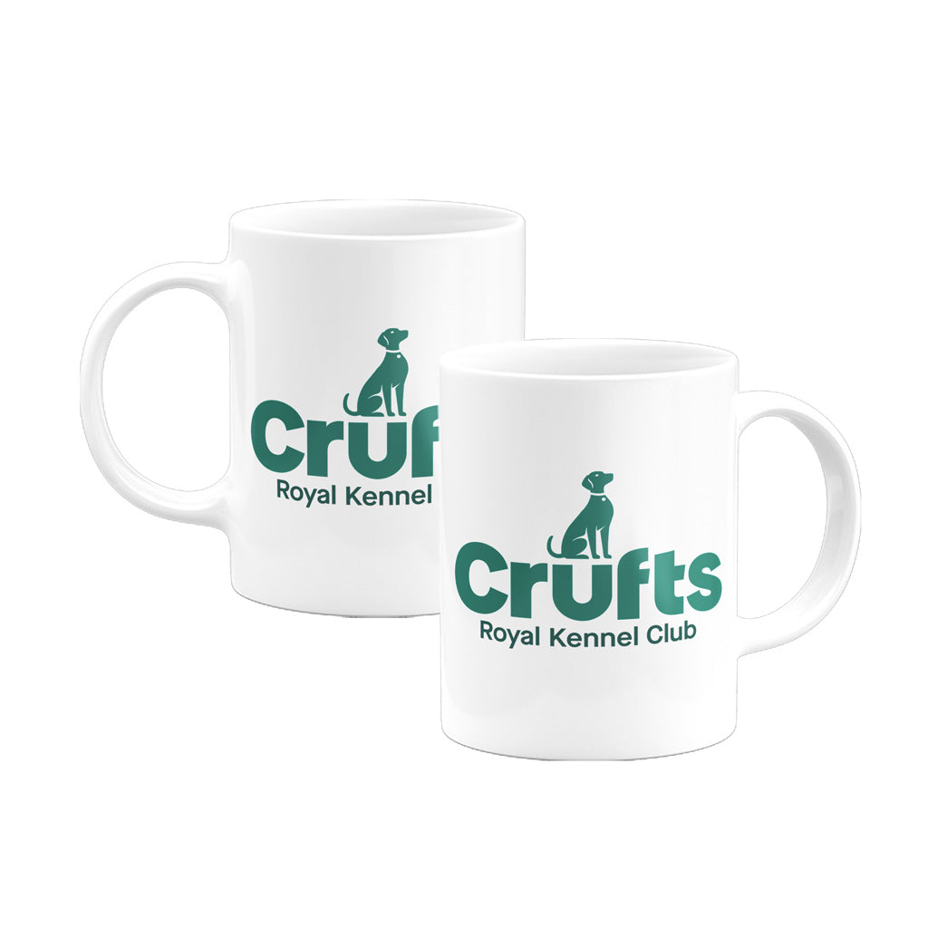 Crufts Stacked Logo Green Mug | Individually Boxed Dog Lover Gift