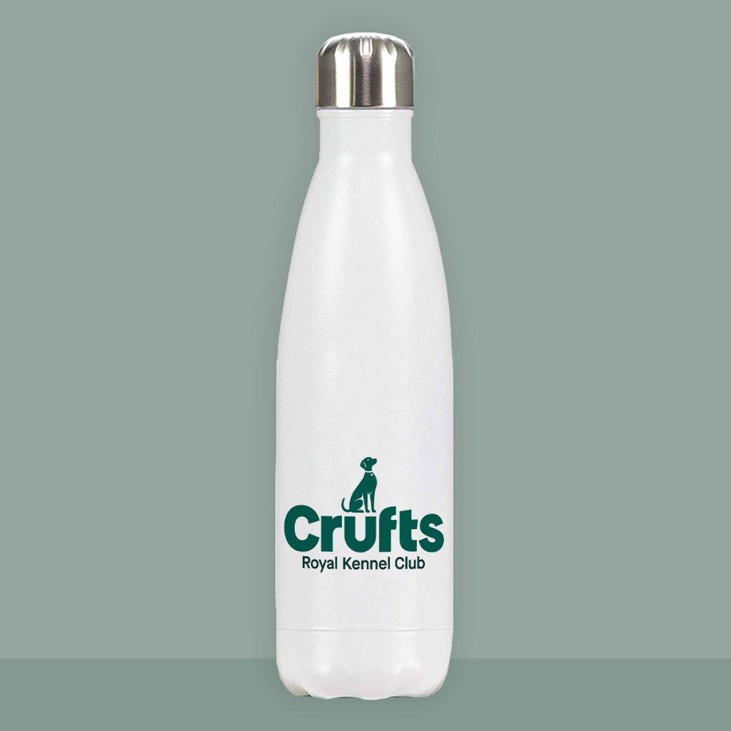 Crufts Stacked Logo Premium Water Bottle (500ml) | Stainless Steel Dog Lover Gift