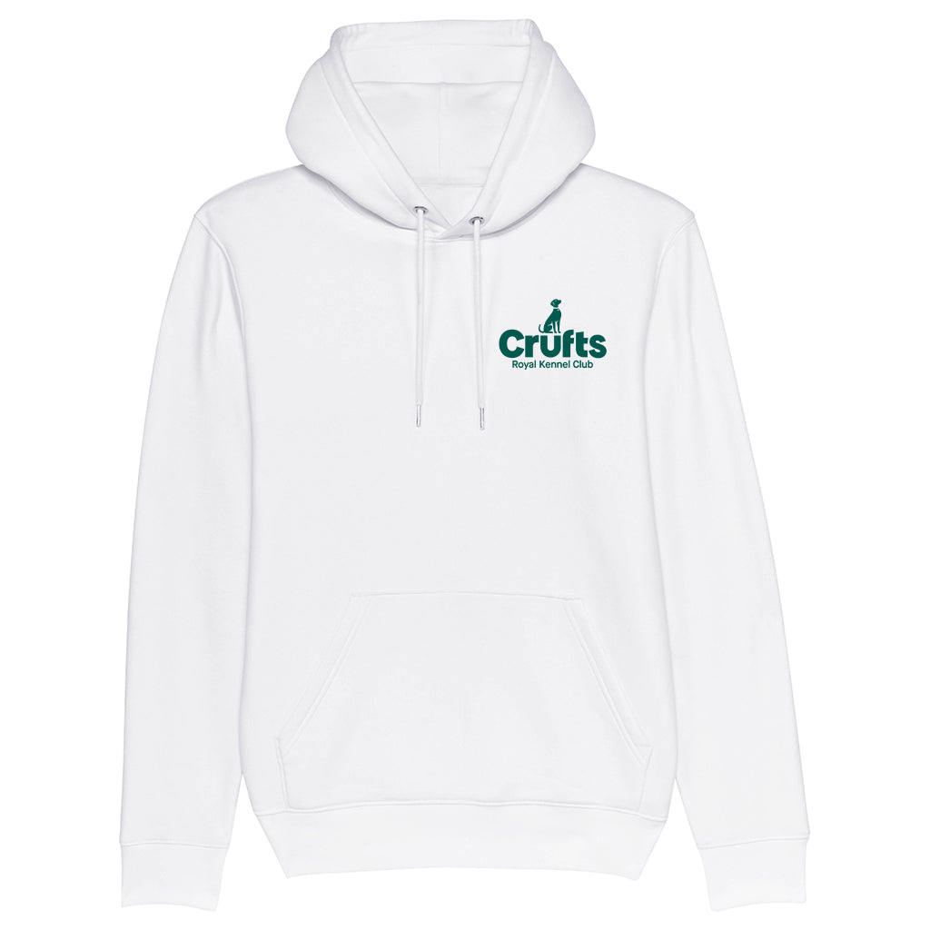 Crufts Stacked Logo Organic Cotton Hoodie | Premium Dog Lover Gift