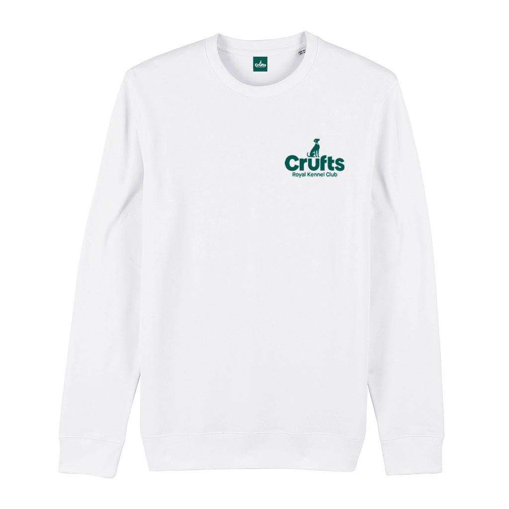 Crufts Stacked Logo Organic Cotton Sweatshirt | Premium Dog Lover Gift