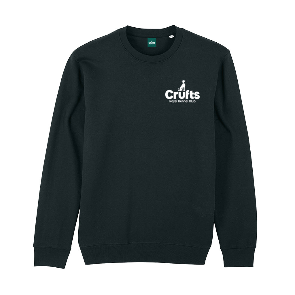 Crufts Stacked Logo Organic Cotton Sweatshirt | Premium Dog Lover Gift