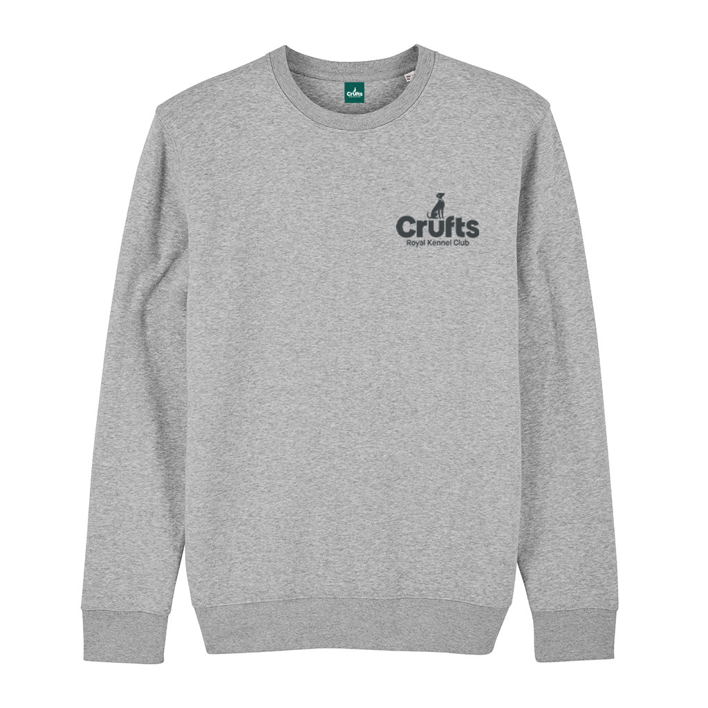 Crufts Stacked Logo Organic Cotton Sweatshirt | Premium Dog Lover Gift
