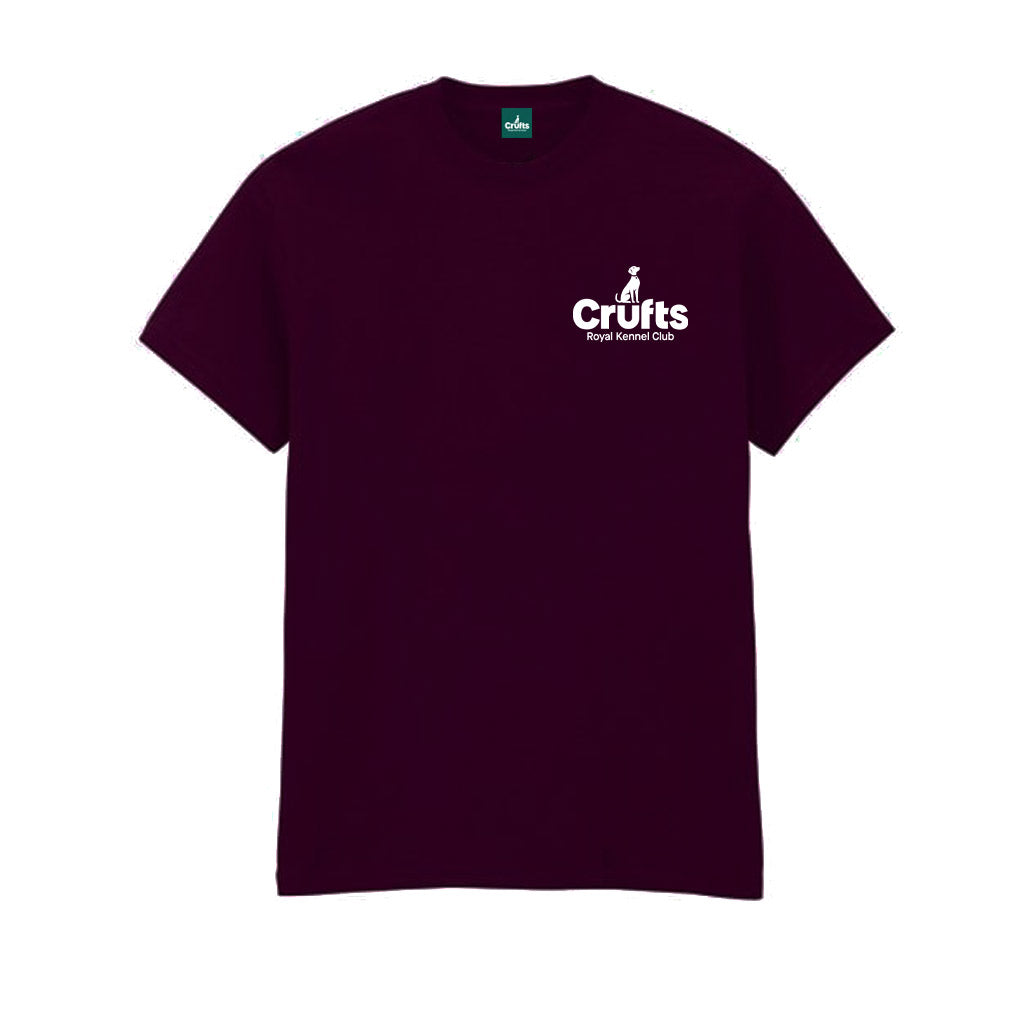 Crufts Stacked Logo Organic Cotton T-Shirt | Premium Dog Lover Gift