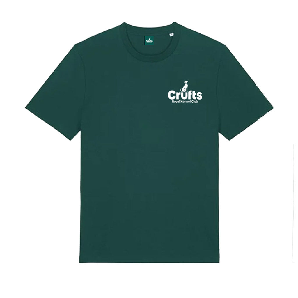 Crufts Stacked Logo Organic Cotton T-Shirt | Premium Dog Lover Gift